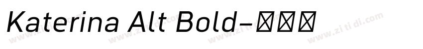 Katerina Alt Bold字体转换